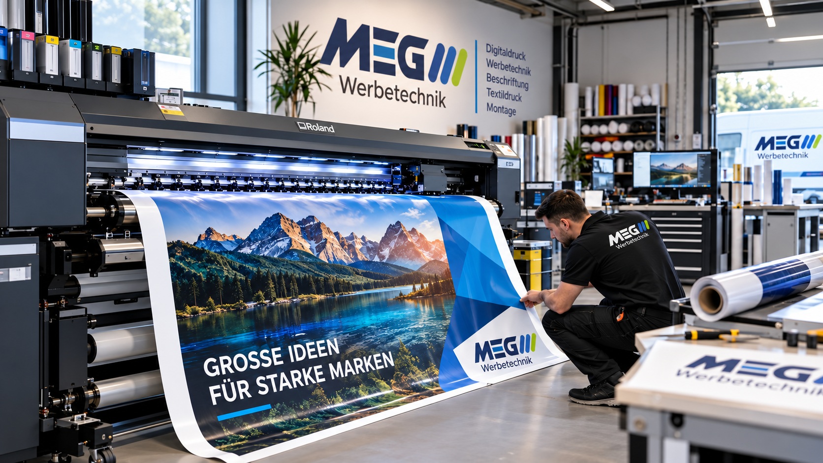 Digitaldruck und Großformatdruck